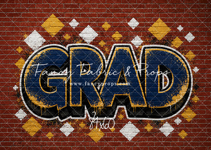 Navy & Gold Grad - With Sweep Option