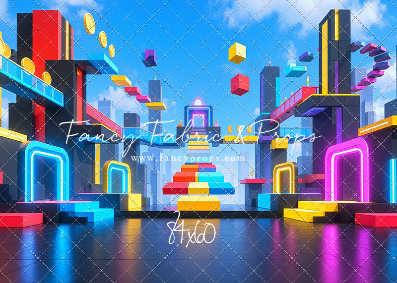 Neon Obby City - With Sweep Option