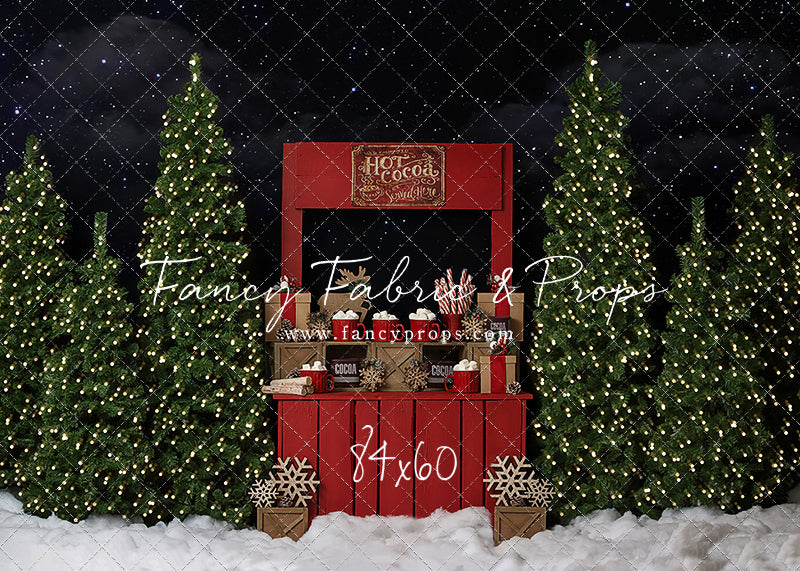 Nighttime Cocoa Stand 2pc Mini Room