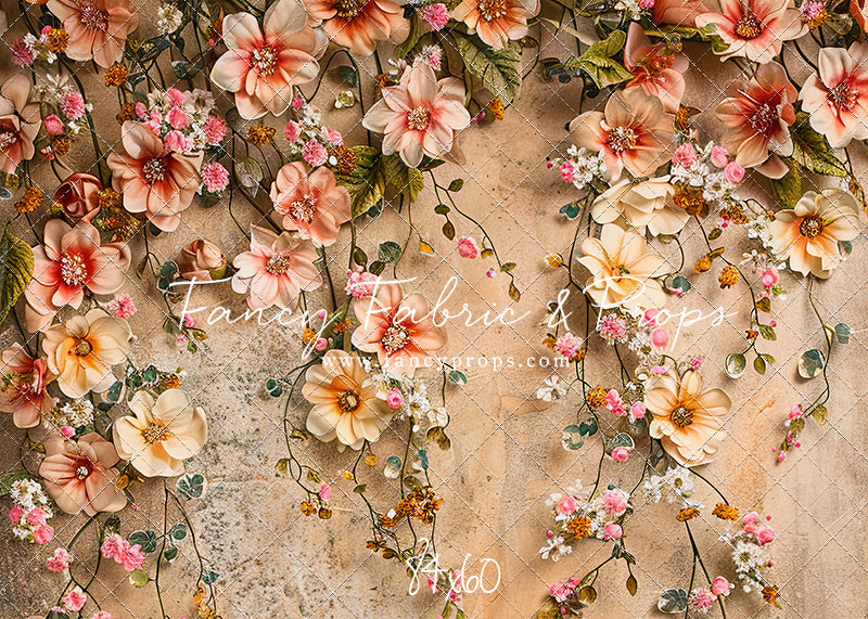 Painted Floral Peach