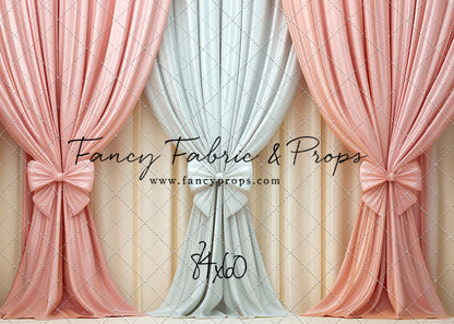 Pastel Bow Swag - With Sweep Option