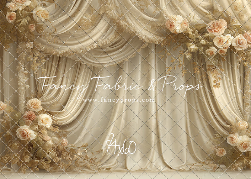 Petals & Silk In Ivory - With Sweep Option