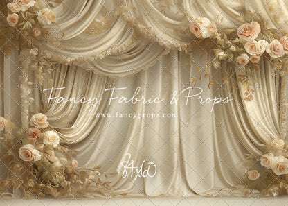 Petals & Silk In Ivory - With Sweep Option