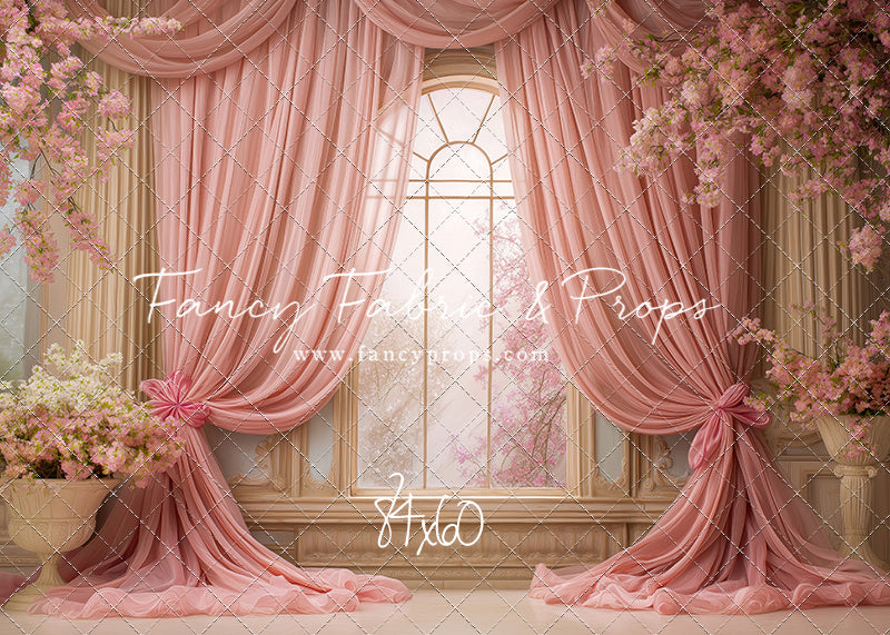 Pink Blossom Parlor - With Sweep Option