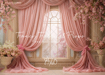 Pink Blossom Parlor - With Sweep Option