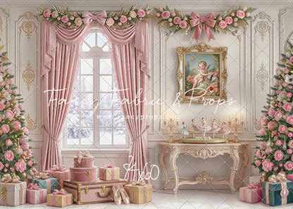Pink Velvet Christmas - with Sweep Option