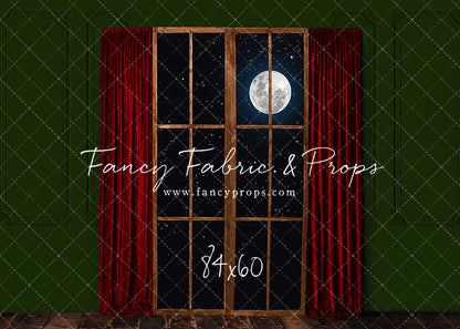 Red & Green Wood Window