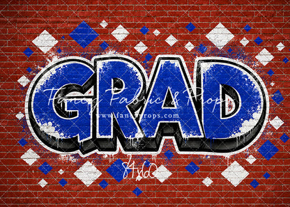 Royal & White Grad - With Sweep Option
