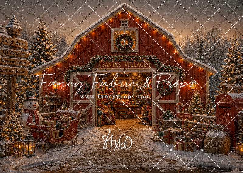 Santa's Village Barn - with Sweep Option