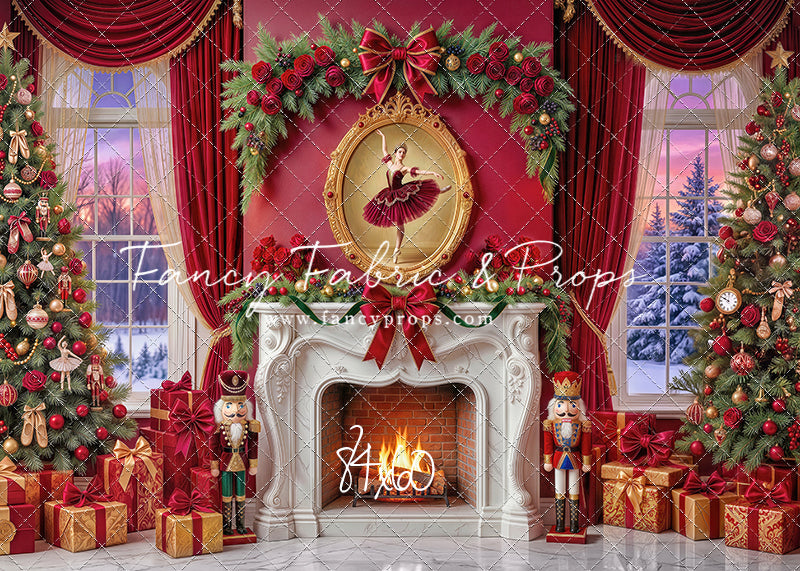 Scarlet Ballerina Christmas Room - with Sweep Option