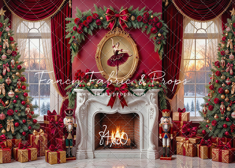 Scarlet Ballerina Christmas - with Sweep Option