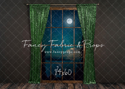 Serene Evergreen Moon