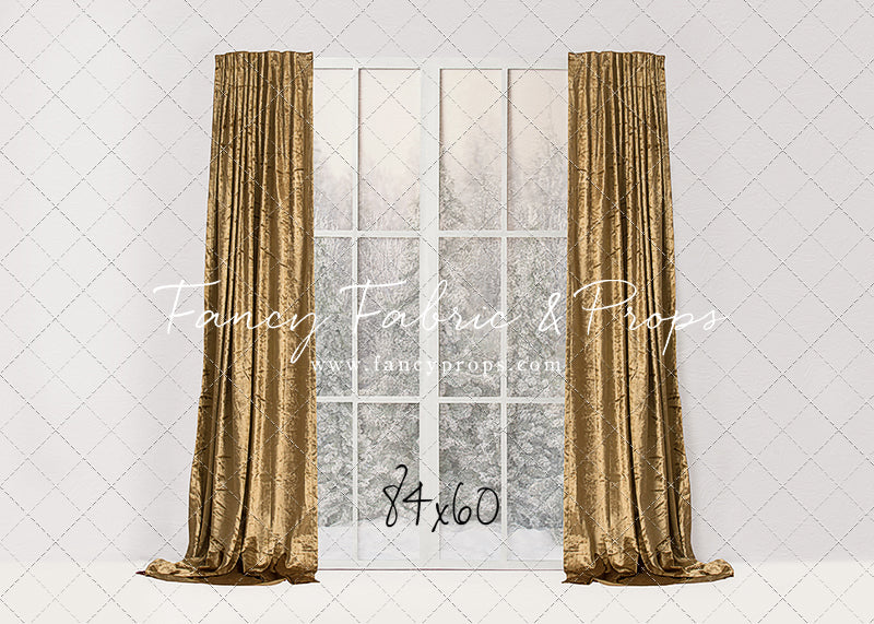 Simple Christmas Mantle Window