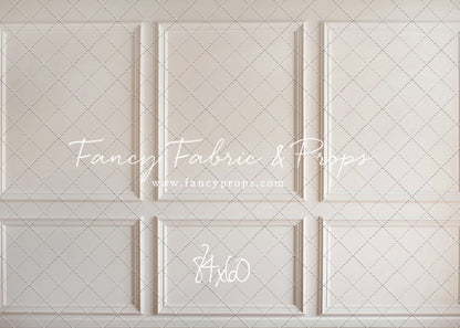 Simple Ivory Panel Wall - With Winter's Grace Floor Sweep Option