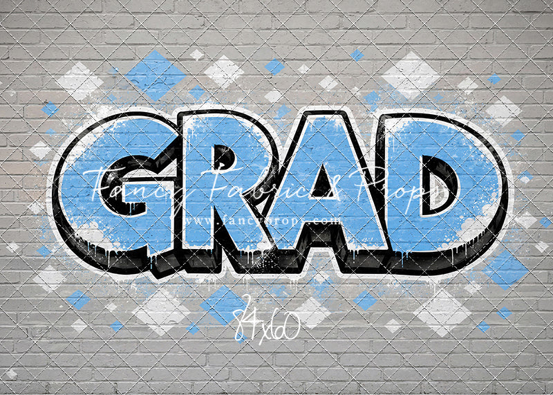 Sky & White Grad - With Sweep Option