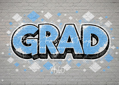 Sky & White Grad - With Sweep Option