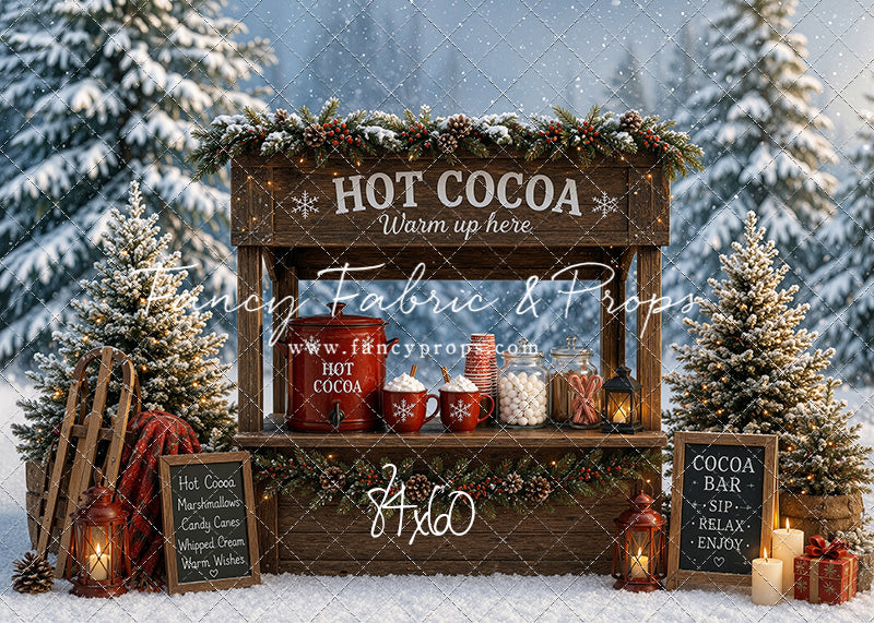 Snowflake Cocoa Station - With Sweep Option