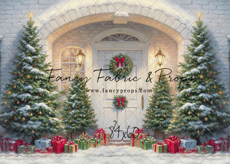 Snowy Doorstep Delight - With Sweep Option