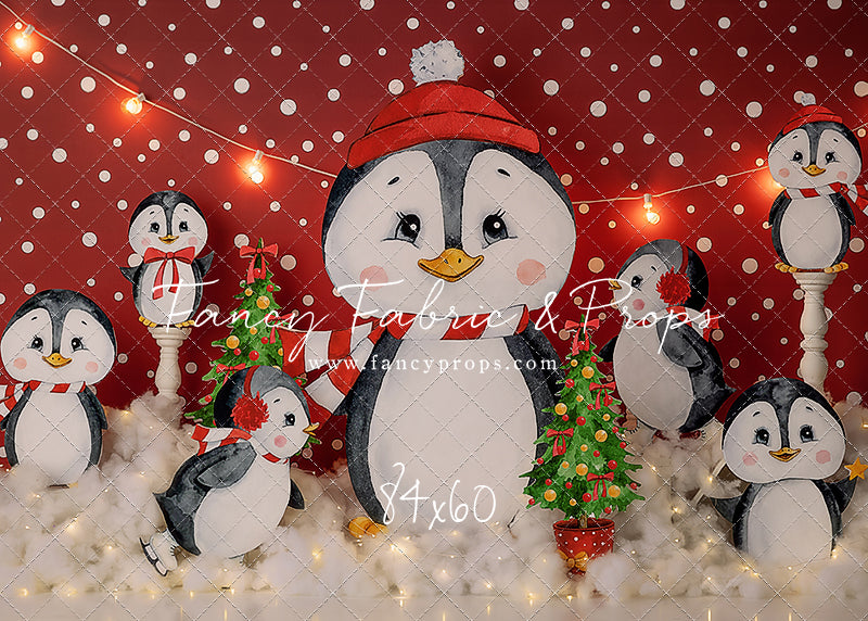 Snowy Penguin Friends