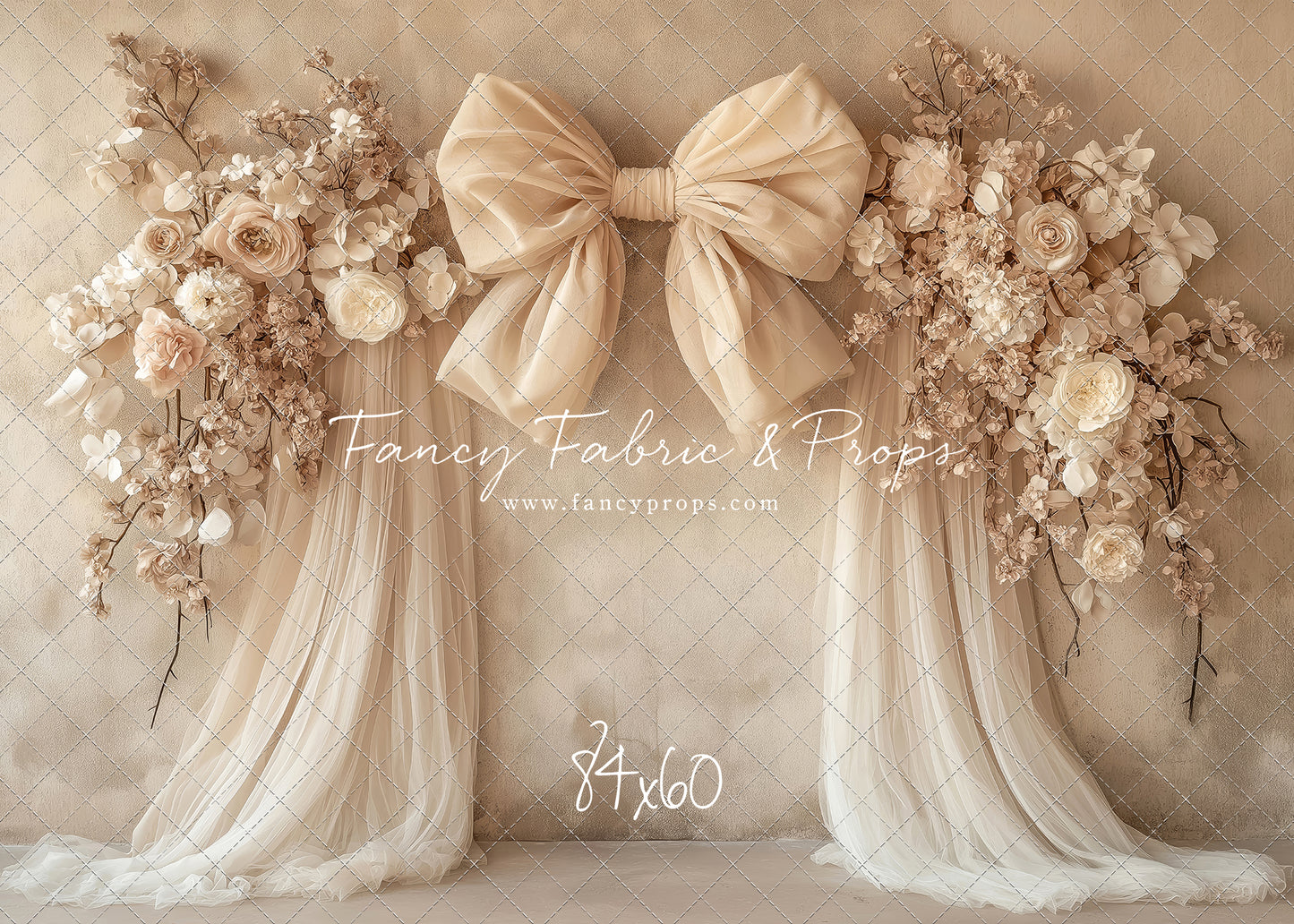 Soft Bow & Tulle - With Sweep Option