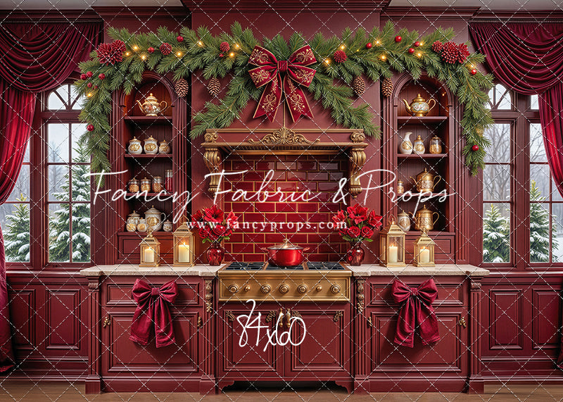 Sophisticated Scarlet Kitchen - With Sweep Option