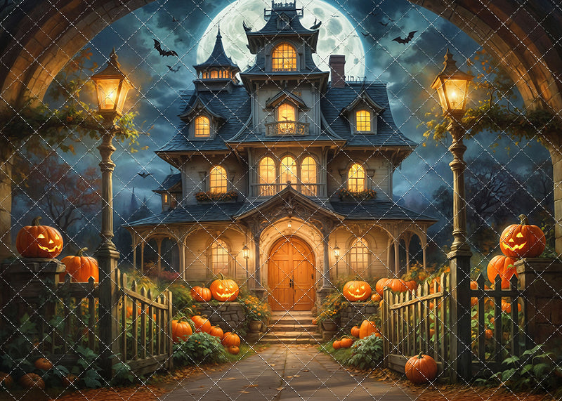 Spooky Pumpkin Pathway - With Sweep Option