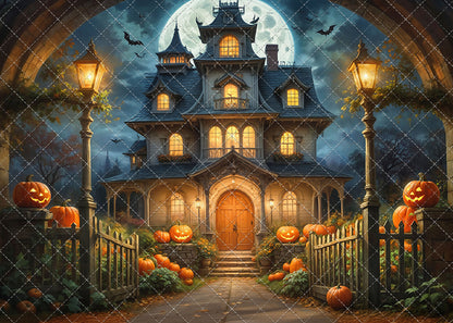 Spooky Pumpkin Pathway - With Sweep Option