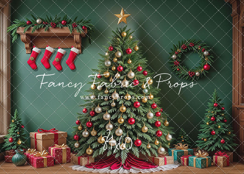 Stockings & Spruce - with Sweep Option