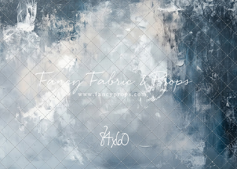 Stormy Skies - With Solid Blue Floor Sweep Option