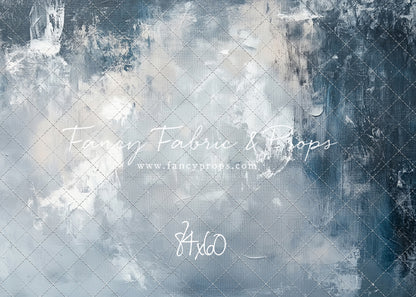 Stormy Skies - With Solid Blue Floor Sweep Option