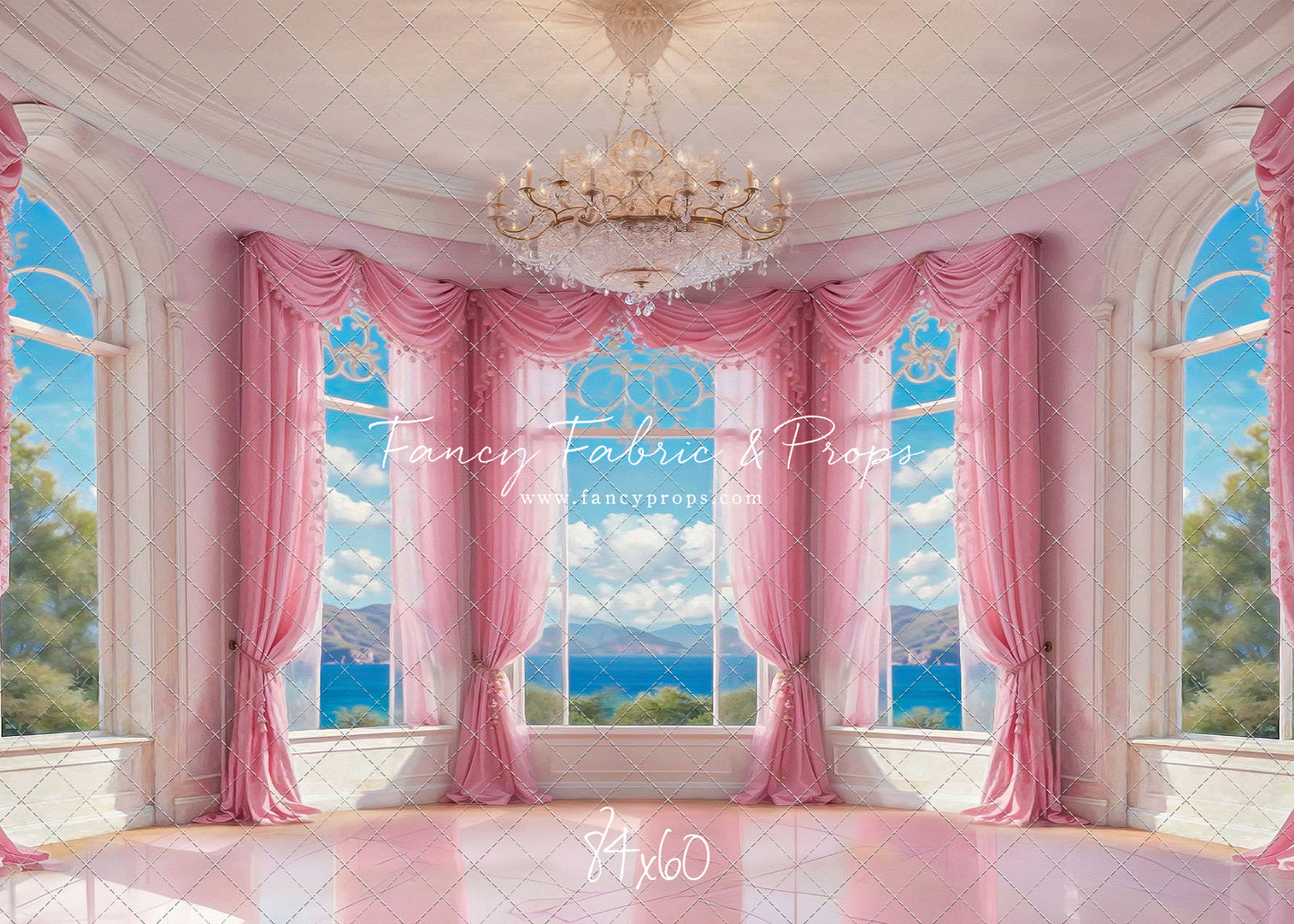 Summer Season Victorian Window - Marble Floor - With Sweep Option