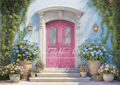 Summertime Patio - Pink Door - With Sweep Option