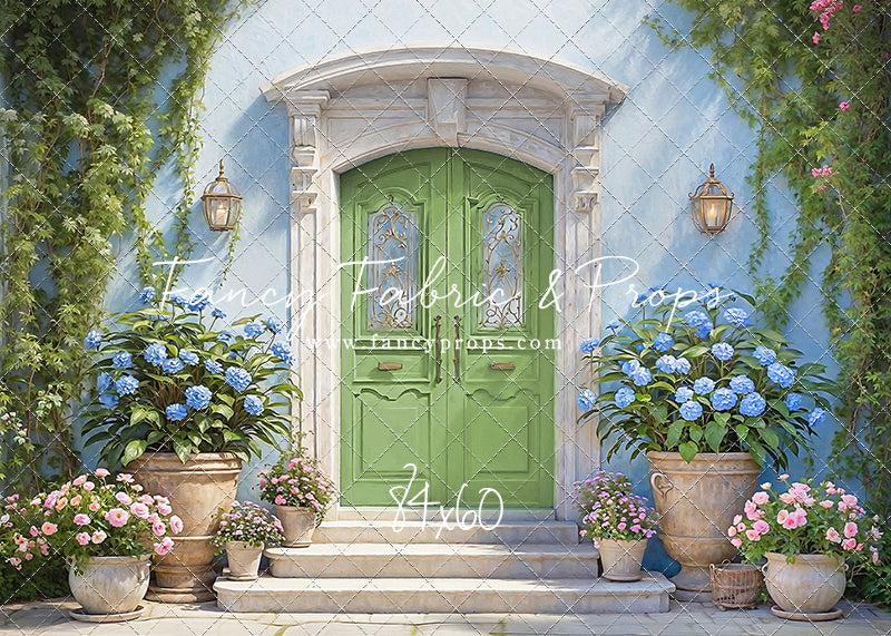 Summertime Patio - Green Door - With Sweep Option