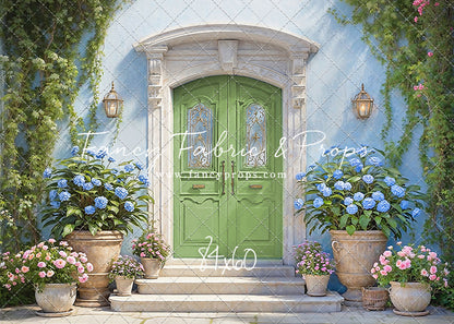 Summertime Patio - Green Door - With Sweep Option