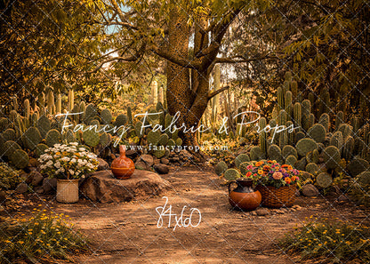Sunlit Cactus Garden - With Sweep Option