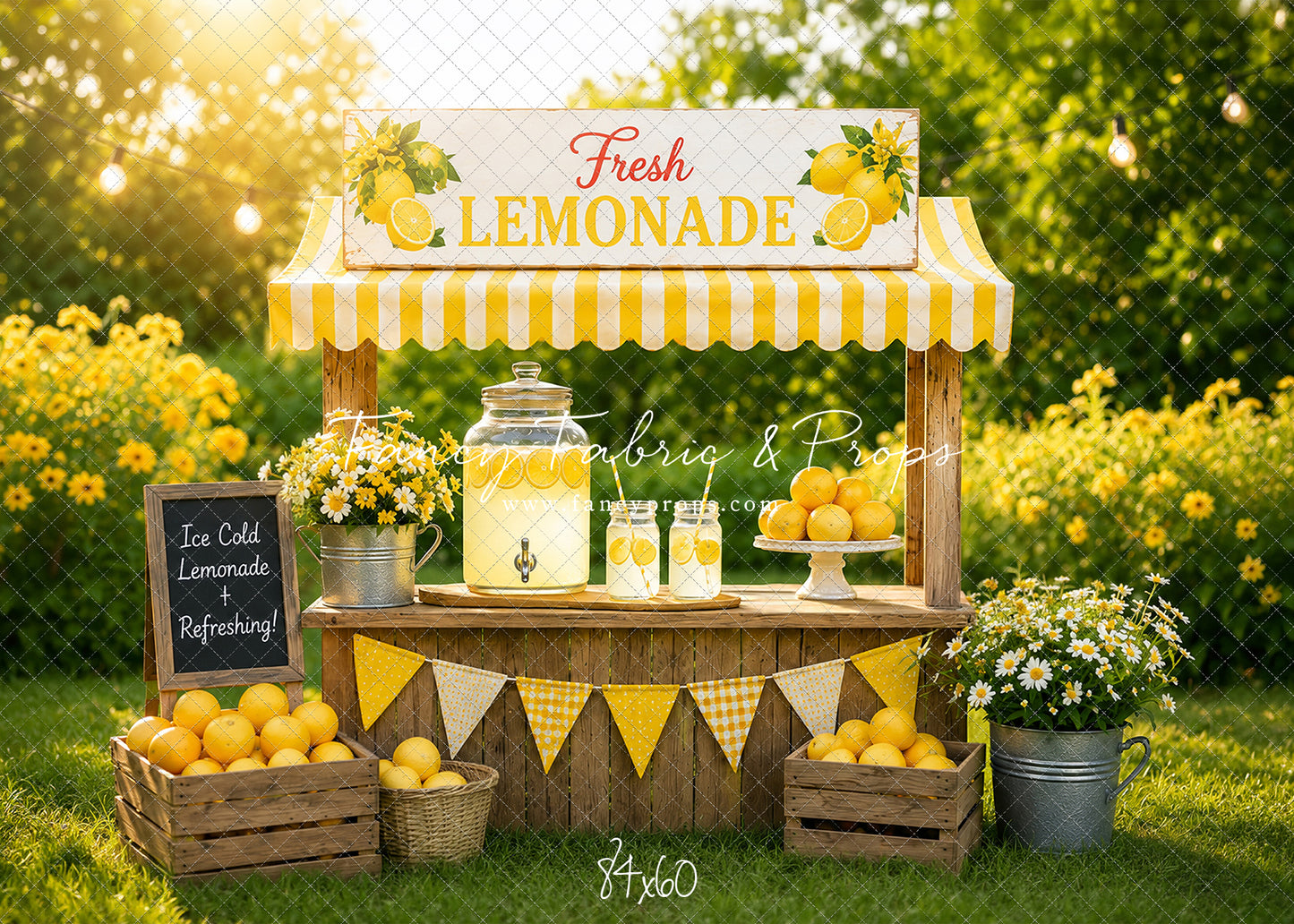 Sunny Days Lemonade Stand - With Sweep Option