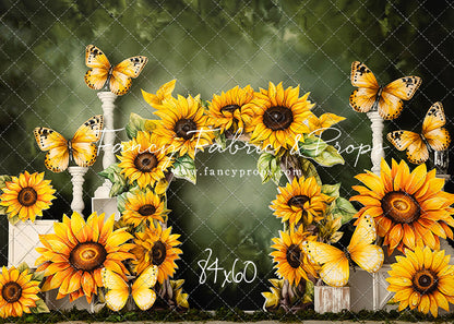 Sunny Flowers & Butterflies