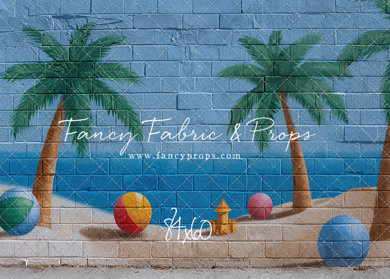 Sunny Shores Mural - With Sweep Option
