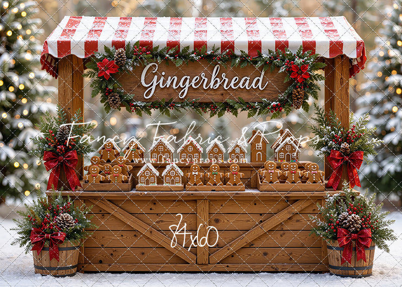 Sweet Spruce Gingerbread Stand - With Sweep Option