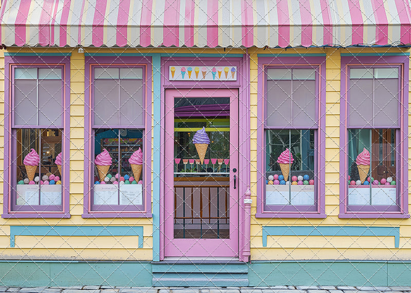 Sweet Summer Ice Cream Shop - With Sweep Option