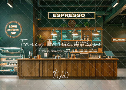 The Coffee Spot - White Floor Version - With Sweep Option