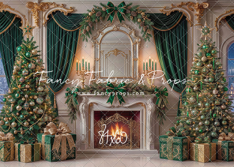 The Emerald Christmas Hearth  - with Sweep Option
