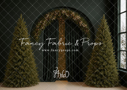 Velvet Christmas Arch - With Sweep Option