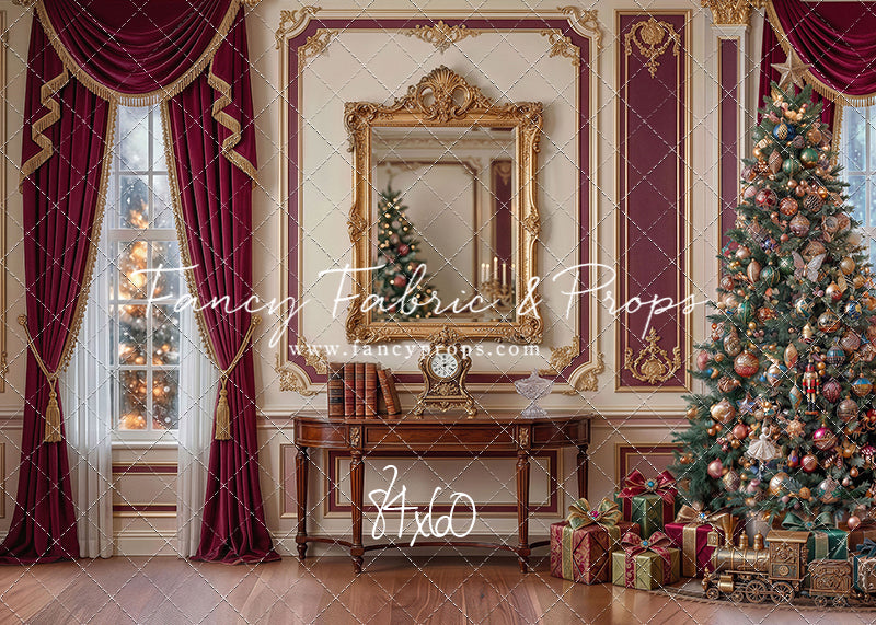 Velvet Holiday Reflection- with Sweep Option