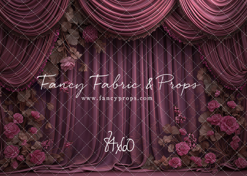 Vintage Plum Romance - With Sweep Option