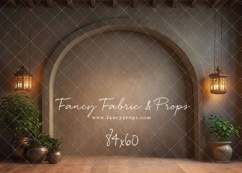 Warm Amber Archway - No Bench - With Sweep Option