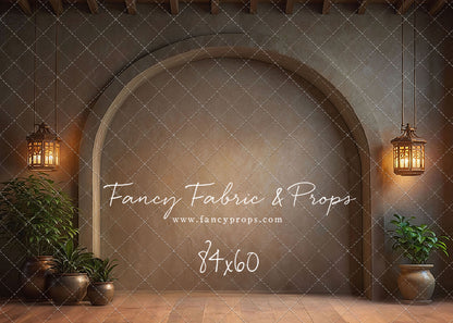 Warm Amber Archway - No Bench - With Sweep Option