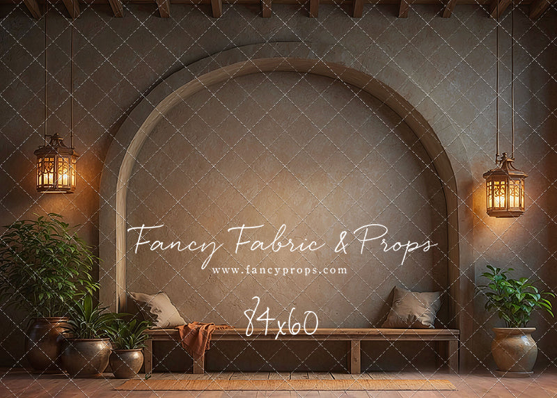 Warm Amber Archway - With Bench - With Sweep Option