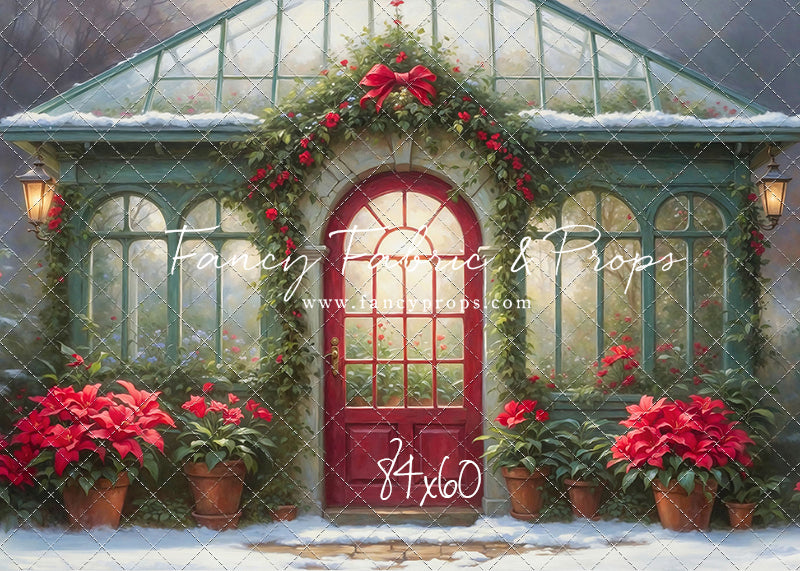 Whimsical Winter Greenhouse - With Sweep Option