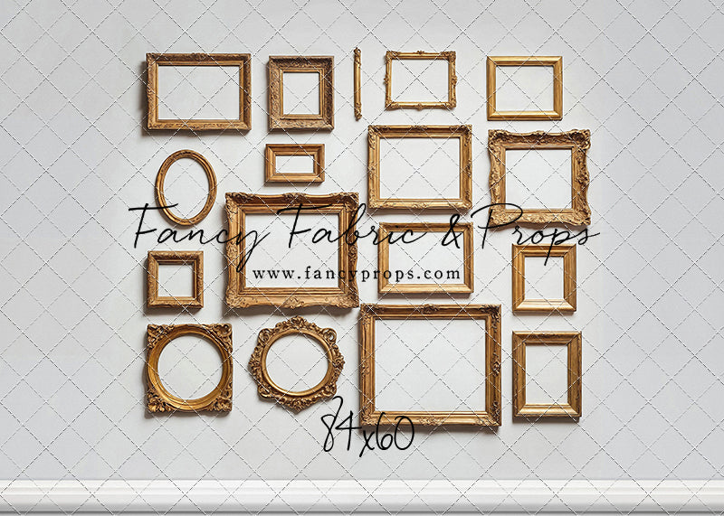 White Frame Wall - White Floor - With Sweep Option